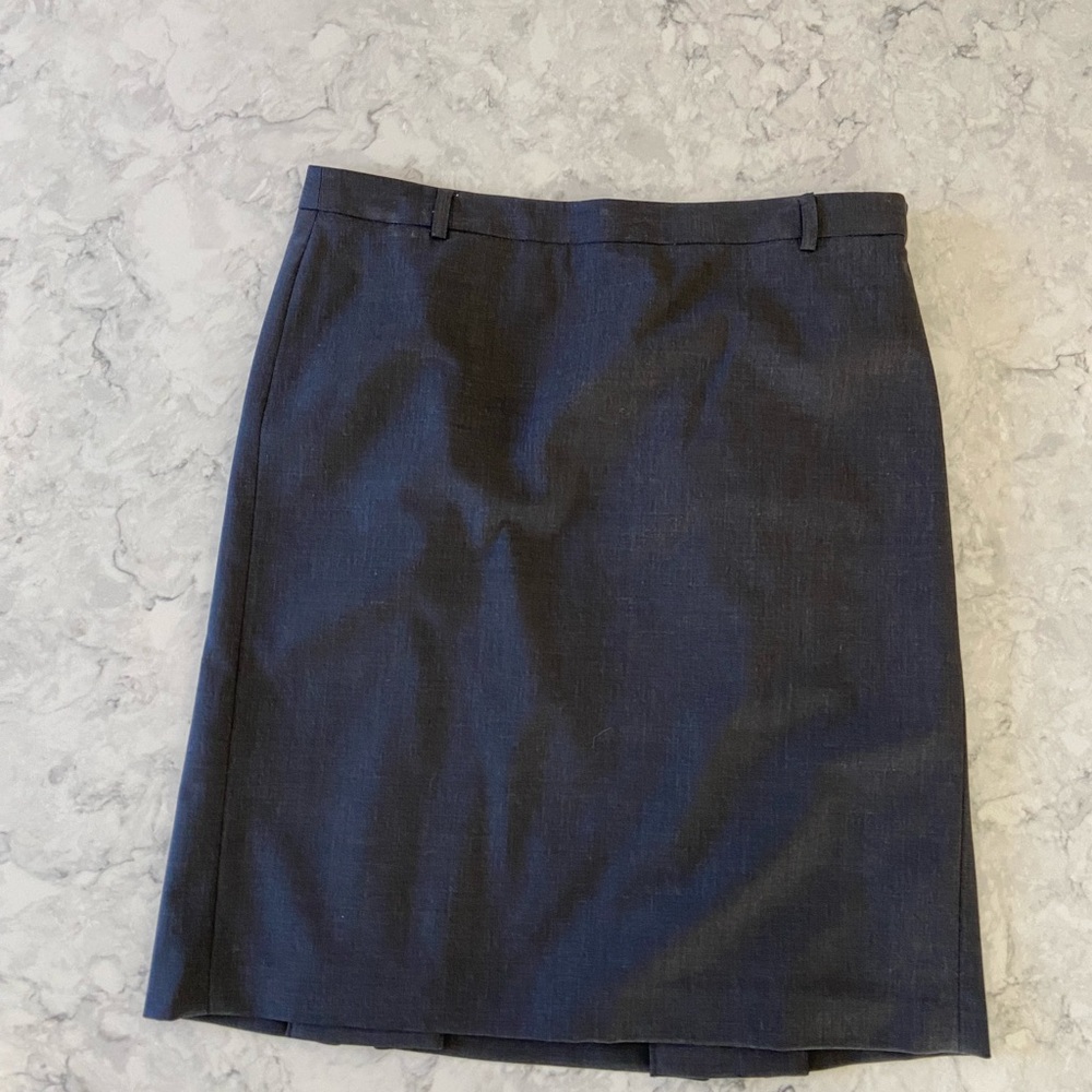 J Crew charcoal gray will skirt suit size 10